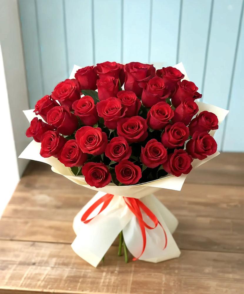 Букет 29 Красных роз в Высоком Мурманская область