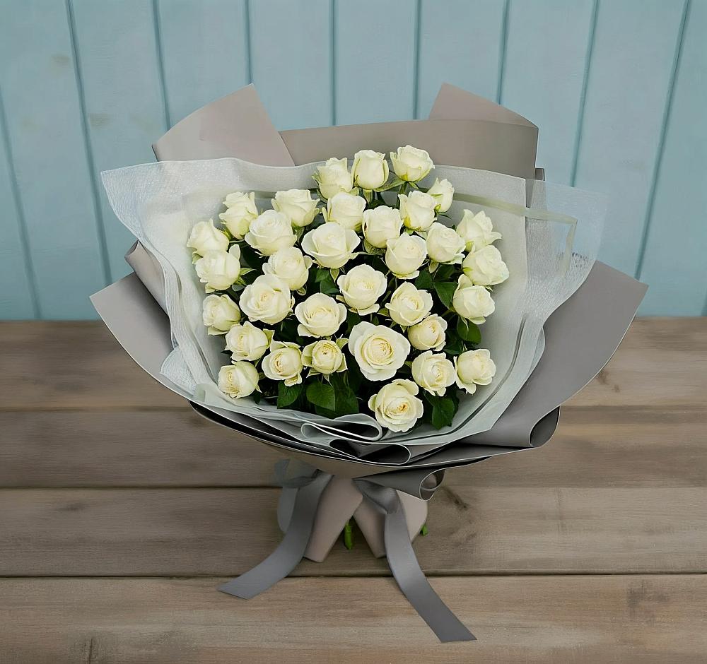Букет Белоснежная нежность в Высоком Мурманская область