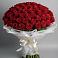 Букет 101 Красная роза Блэк Мэджик в Высоком Мурманская область