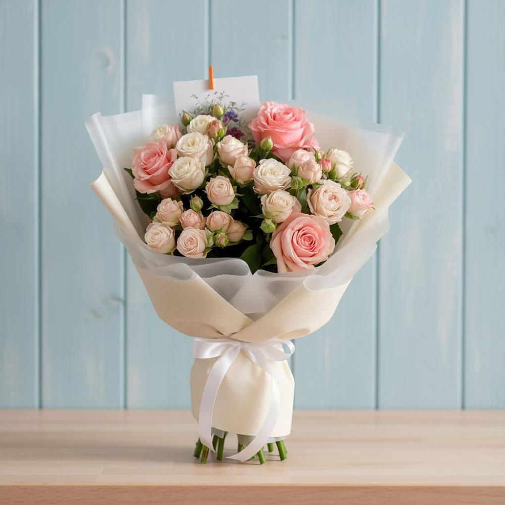 Букет цветов из: Розы в Высоком Мурманская область