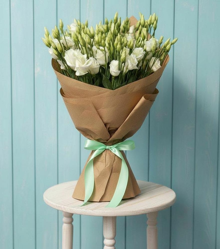 Букет цветов из: Лизиантусы в Высоком Мурманская область