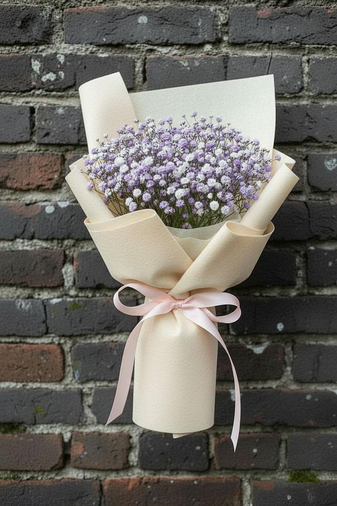 Букет цветов из: Гипсофила в Высоком Мурманская область