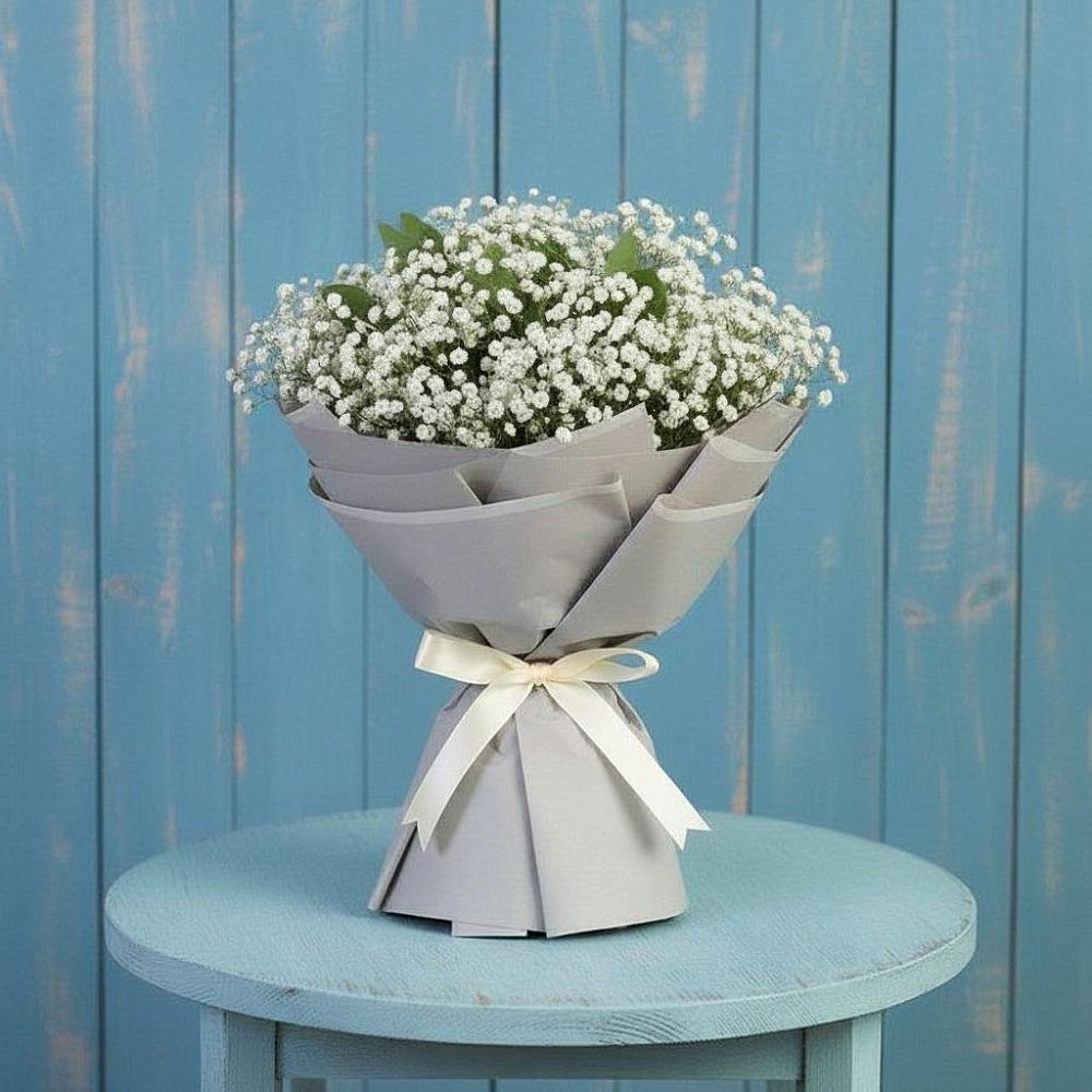 Букет цветов из: Гипсофила в Высоком Мурманская область