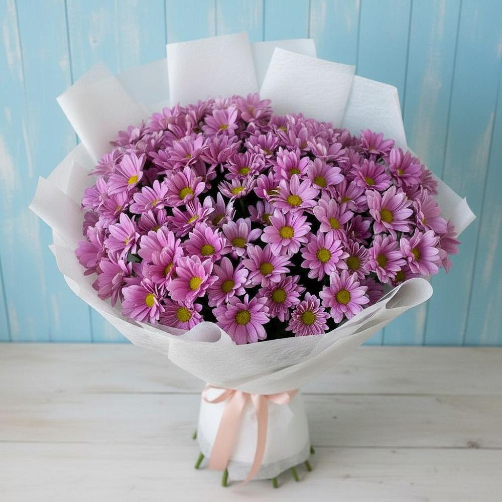 Букет цветов из: Хризантемы в Высоком Мурманская область