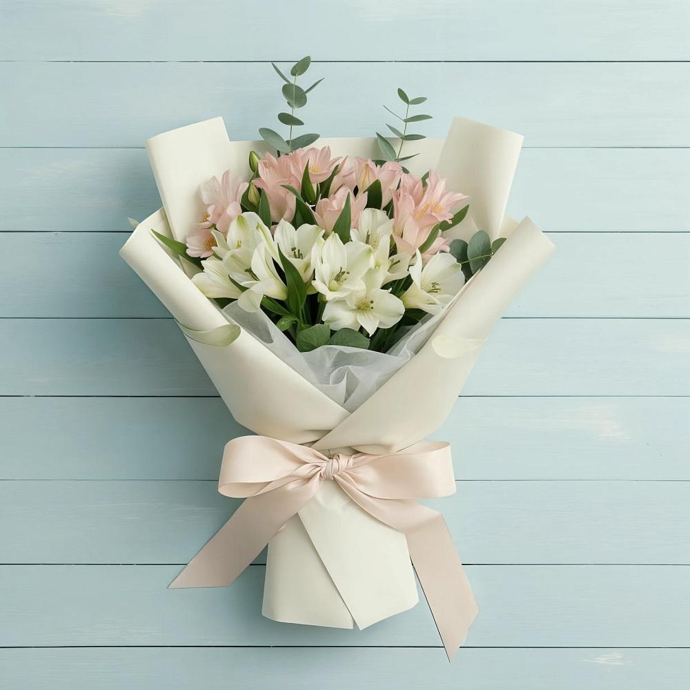 Букет цветов из: Альстромерии в Высоком Мурманская область