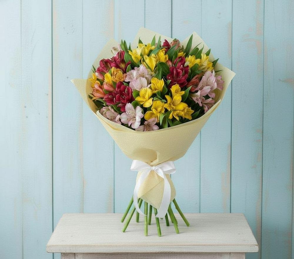 Букет цветов из: Альстромерии в Высоком Мурманская область