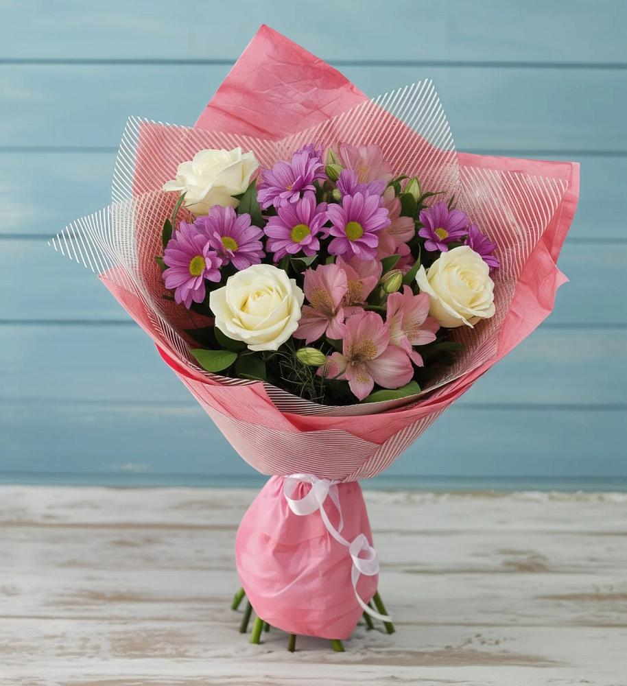 Букет цветов из: Герберы в Высоком Мурманская область