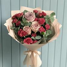 Букет цветов из:  Гвоздики и Розы #REPLACE_PRED# Высоком Мурманская область
