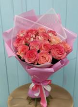 Букет 15 Розовых роз Равель в Высоком Мурманская область