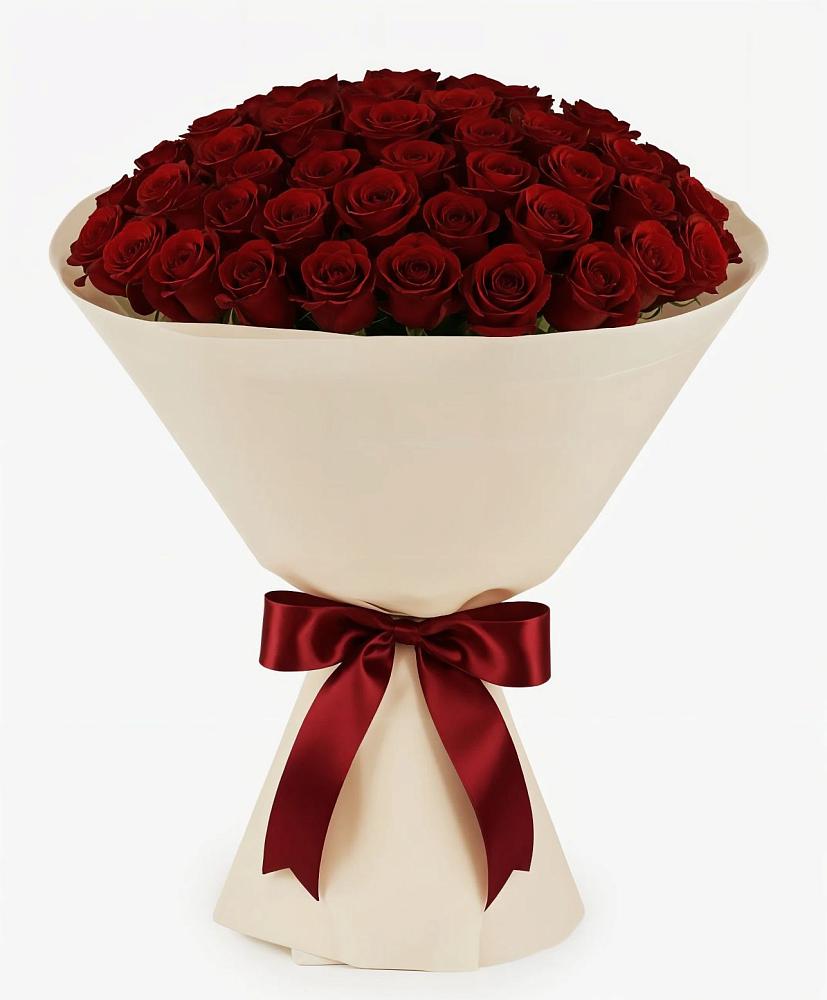 Букет 101 Бордовая роза Блэк Бакарра в Высоком Мурманская область