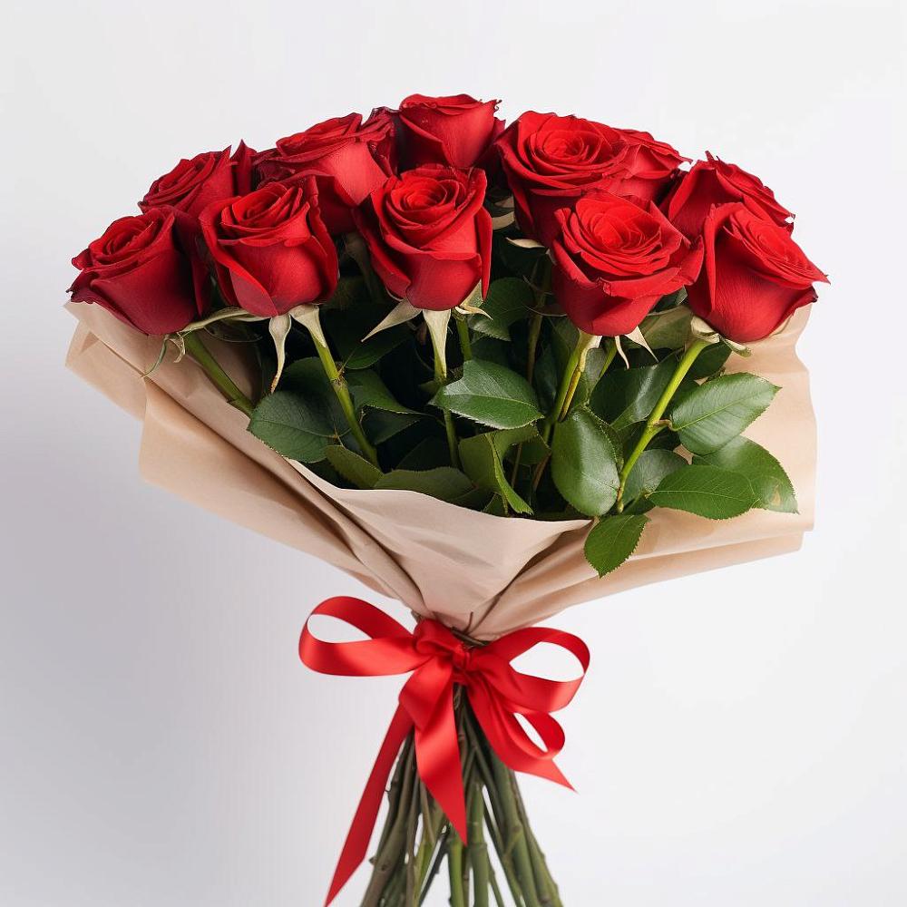 Букет 11 Красных роз Эдлесс Лав в Высоком Мурманская область